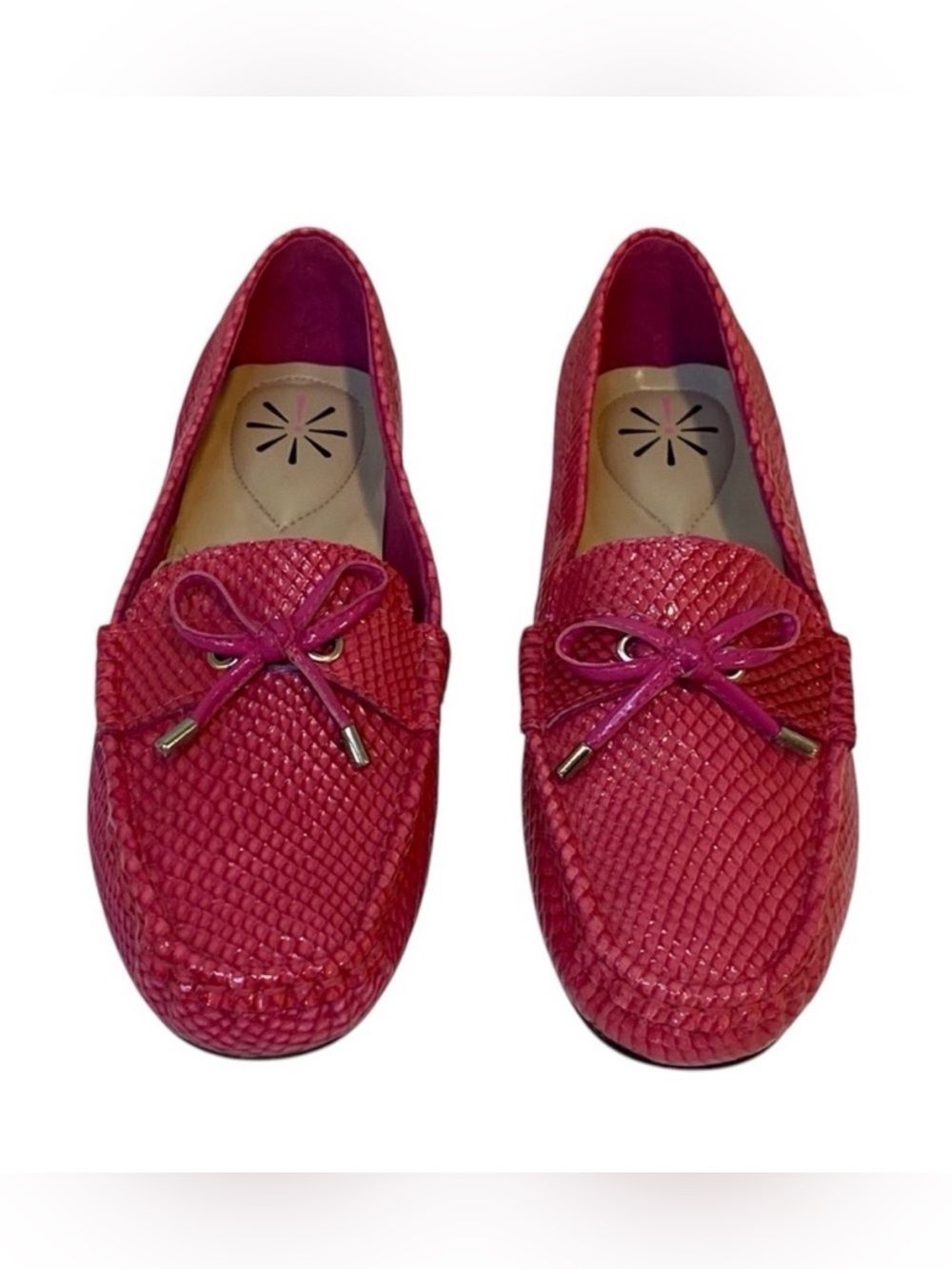 Isaac Mizrahi Pink Treaded Driving Loafers Women's 8W - NWOT